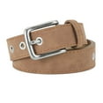 thumbnail image 2 of Eosunjian Women Belt Matte Texture Solid Color Pin Buckle Belt Multi Holes Adjustable Length Faux Leather Waistband Camel, 2 of 13