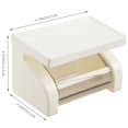 thumbnail image 5 of Waterproof Toilet Paper Holder Tissue Roll Stand Box with Shelf Rack Bathroom, 5 of 5