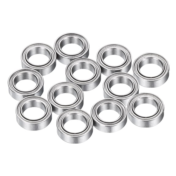 12Pcs MR85ZZ Small Bearing, 5mm ID 8mm OD 2.5mm Width Double Shielded Deep Groove Ball Bearings for Electric Motor Skateboards 3D Printer