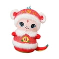 thumbnail image 4 of Peluche de serpiente de peluche, 11 pulgadas, 2025, juguete de serpiente china para cafetería Rojo, 4 of 8
