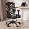 thumbnail image 6 of Chririnla Office Chair Slipcover Christmas Lights Pattern with Easy to Remove Scratch Resistant Computer Chair Protector for Boss Chair, 2 Piece Office Chair Covers, 6 of 8