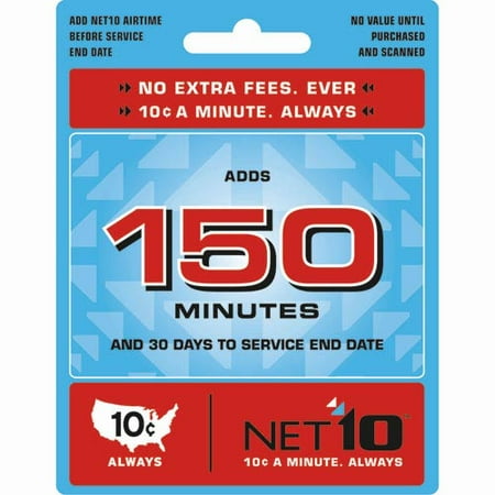 NET10 $15 Wireless Airtime Card