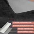 thumbnail image 5 of Nefoso Shag Area Rug, 9ft x 12ft Soft Fluffy Area Rugs for Living Room Bedroom Decor, Black, 5 of 7