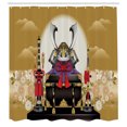 thumbnail image 3 of Ambesonne Japan Shower Curtain, Archer Cemetery Flower, 69"Wx84"L, Yellow Black, 3 of 5