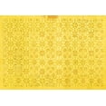 thumbnail image 1 of Ahgly Company Machine Washable Indoor Rectangle Abstract Yellow Contemporary Area Rugs, 5' x 7', 1 of 4