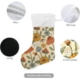 thumbnail image 5 of SKYSONIC Mushroom Christmas Stocking Personalized Large Candy Stocking Hanging Gift Xmas Stockings Decoration for Family Holiday Party Ornaments Decor Fireplace, 5 of 7