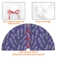 thumbnail image 4 of Sikiie Lavender Flowers 30-48 inches {designName} Print Christmas Tree Skirt Snowman Xmas Tree Skirt with Edge Christmas Decorations for Holiday Party36", 4 of 7