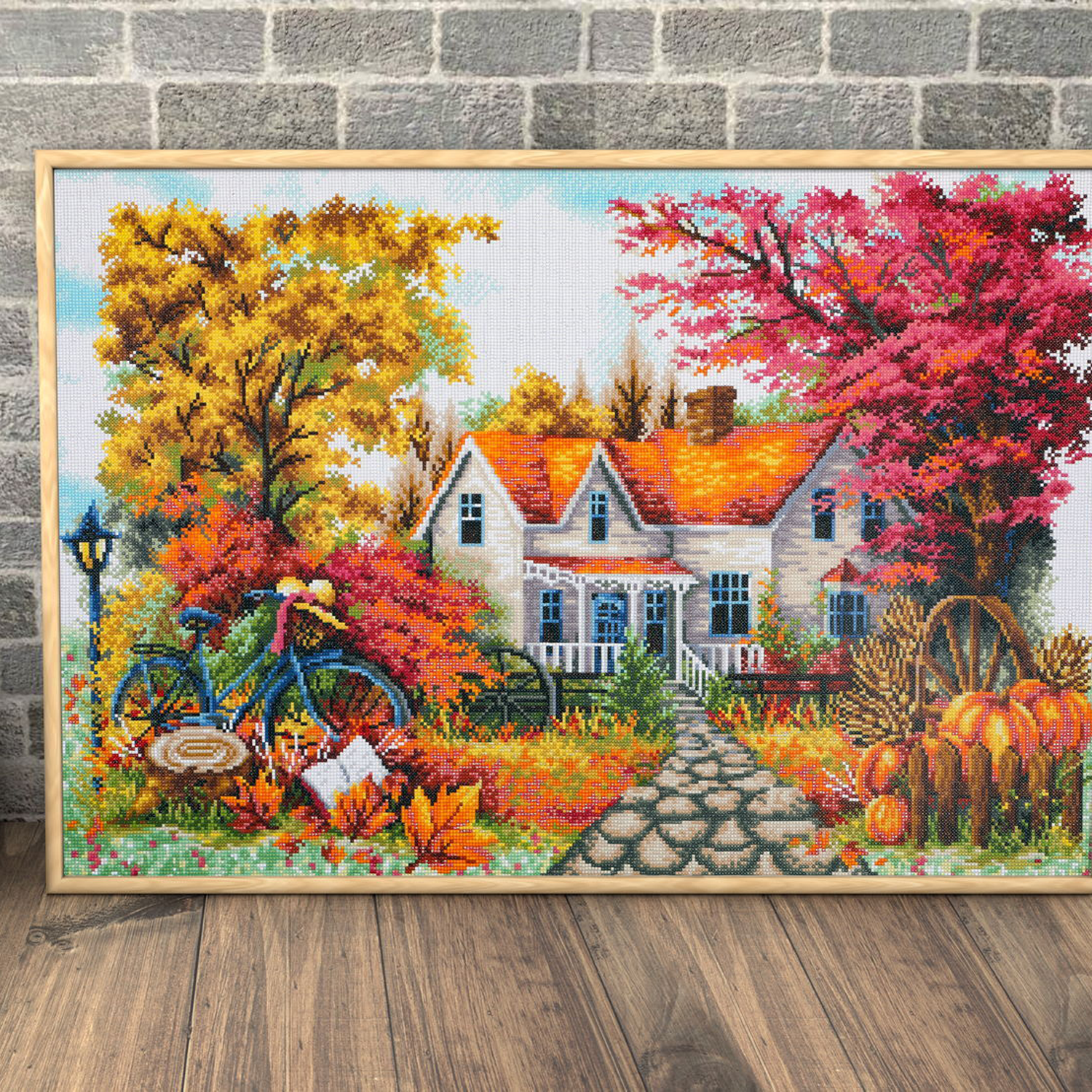 Diamond Dotz Autumn Days Diamond Painting Kits for Adults - Diamond Art Kits a Relaxing Creative Craft Kit with Dotz Gems 24x35.4