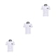 thumbnail image 4 of Uniformes de Chef Jumpingount para mujer abrigo de Chef manga corta resistente al desgaste Blanco 4XL, 4 of 6