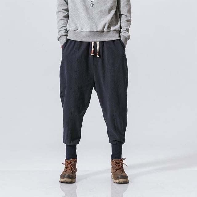 Pantalones bombachos de estilo chino para hombre Tan Jianjun unisex