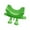 Green, variant on Kitchen Sponge Holder, Cute Drainable Caddy for Scrubber & Soap