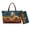 Blue and Brown-Sunflower Horse Butterfly, variant on Hummingbird Hibiscus Tote Bag with Matching Wallet for Women Pu Leather Handbag and Wallet Set Lightweight Top Handle Handbags with Wristlet Wallet for Travel, Green