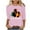 A01-Pink, variant on ZVAVZ Hawaiian Shirts for Women,Women's Black History Month Tees Shirts 3/4 Length Sleeve Crewneck Tees Holiday Gifts Blouses for Women on Sale Pink L