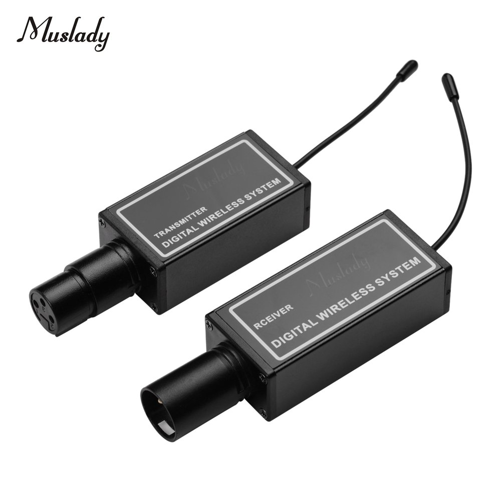 Muslady UR4 Professional Digital Wireless Microphone System with XLR