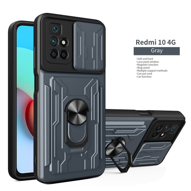 Funda protectora a prueba de golpes para Xiaomi Redmi 10 10C Note 11 11S 9 Mi 11T 12 POCO X3 X4 M4 Pro F3 F4 GT, funda magnética con ranura para tarjetas Tan Jianjun unisex