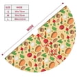 thumbnail image 3 of Yiaed Herb Of Burger Print Christmas Tree Skirt , Tree SkirtsTree Mat for Christmas Winter Holiday Indoor Decorations-36", 3 of 7