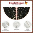 thumbnail image 3 of Daiia Star Silver Glitter Drawing Merry Christmas Tree Skirt , Xmas Large Lace-up Tree Skirt, Santa Snowflakes Rustic Home Decorations New Year Party Farmhouse Decor-36", 3 of 6