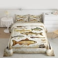 thumbnail image 2 of Castle Fairy Female Men Fishing And Hunting Twin Comforter Sets,Big Bass Fish Bedding Set, 2 of 8