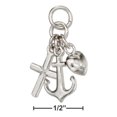thumbnail image 1 of Plum Island Silver P-018622 Sterling Silver Faith, Hope & Love Charm, 1 of 1