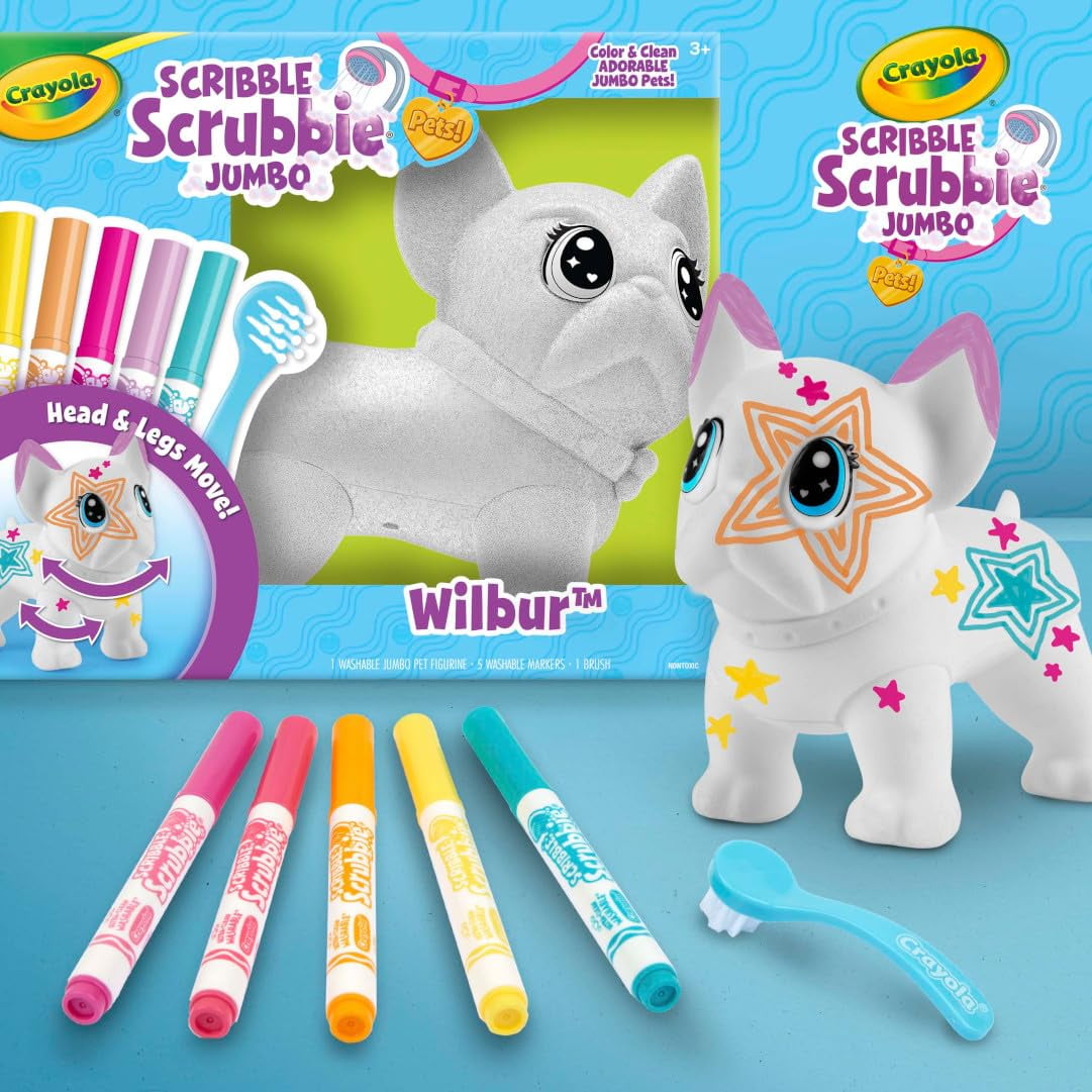 Crayola Scribble Scrubbie Jumbo (7 inch), Customizable Toy, French