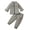 Gray, variant on WOLLED Newborn Boys Zipper Sweatshirt Sweatpants 2 PCS Outfit,Cozy Spring Kids Clothes Simple Lapel Long Sleeve Top for Toddler 6 Months to 3 Years