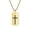 Golden no chain, variant on Unisex Stainless Steel Cross Rock Hip Hop Trend Outfit Lovely Exquisite Punk Style Necklace
