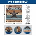 thumbnail image 6 of Country Stars Dining Chair Back Cover Only, Vintage Rust Black Star Berry Brown Blue Wood Grain Set of 6 Chair Back Covers, Removable Washable for Dining Room, Banquet & Holiday Decoration, 6 of 9