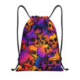 thumbnail image 1 of Kdxio Skull Pattern Drawstring Bag for Gym Sports School Travel Lightweight Sackpack with Adjustable Cords Waterproof Fabric-Medium, 1 of 6