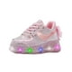 thumbnail image 4 of Tenis Para Niña Con Luces Led Rosa Agujetas Super Ligeros rosa 20, 4 of 6