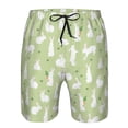 thumbnail image 4 of Kdxio Rabbit And Carrot (2) Pattern Mens Casual Shorts - Drawstring Summer Beach Sports Shorts for Men, 4 of 9