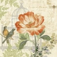thumbnail image 2 of Gladding, Pamela 15x15 Gold Ornate Wood Framed with Double Matting Museum Art Print Titled - Floral Nature Trail III, 2 of 4