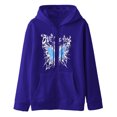 thumbnail image 4 of Cathalem Chandails à Capuchon d'Hiver pour Femmes, Tuniques à Manches Longues, Col Rond, Chandail Doux, Vêtements 2024, Bleu G, 4 of 4