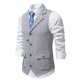thumbnail image 1 of pstuiky Camisetas sin mangas para hombre, Chaleco informal de color liso con bolsillos y solapa para hombre Tops elegantes para mujer m, 1 of 7