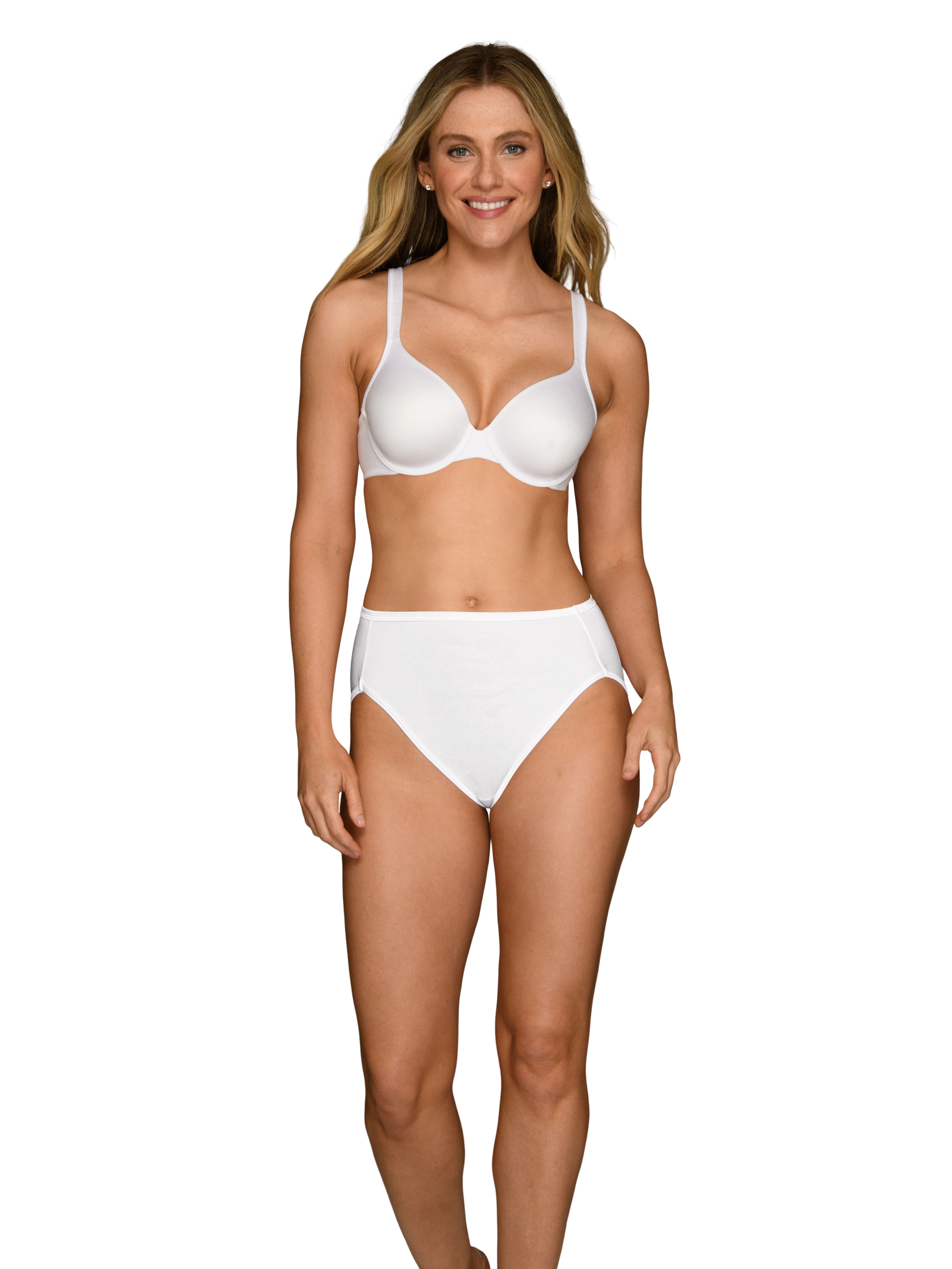 Vanity Fair Lingerie Women's Illumination Hi-Cut Panties, Silky Stretch Underwear, Multipacks, Sizes M - 3XL