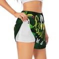 thumbnail image 3 of Lsque Tropical Summer Vibes Printed Women's Running Shorts with Liner Pockets,Elastic Quick Dry Workout Athletic Gym Yoga Shorts,Womens High Waist Shorts-XX-Large, 3 of 9