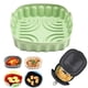 thumbnail image 2 of Cesta de silicona para freidora de aire, molde de silicona grueso para freidora de aire, olla, horno, bandeja para hornear, pollo frito, Pizza, estera, accesorios para freidora de aire, 2 of 4