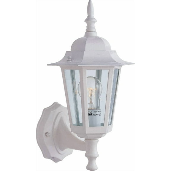 Boston Harbor AL8041-WH3L Single Light Exterior Wall Lantern, White