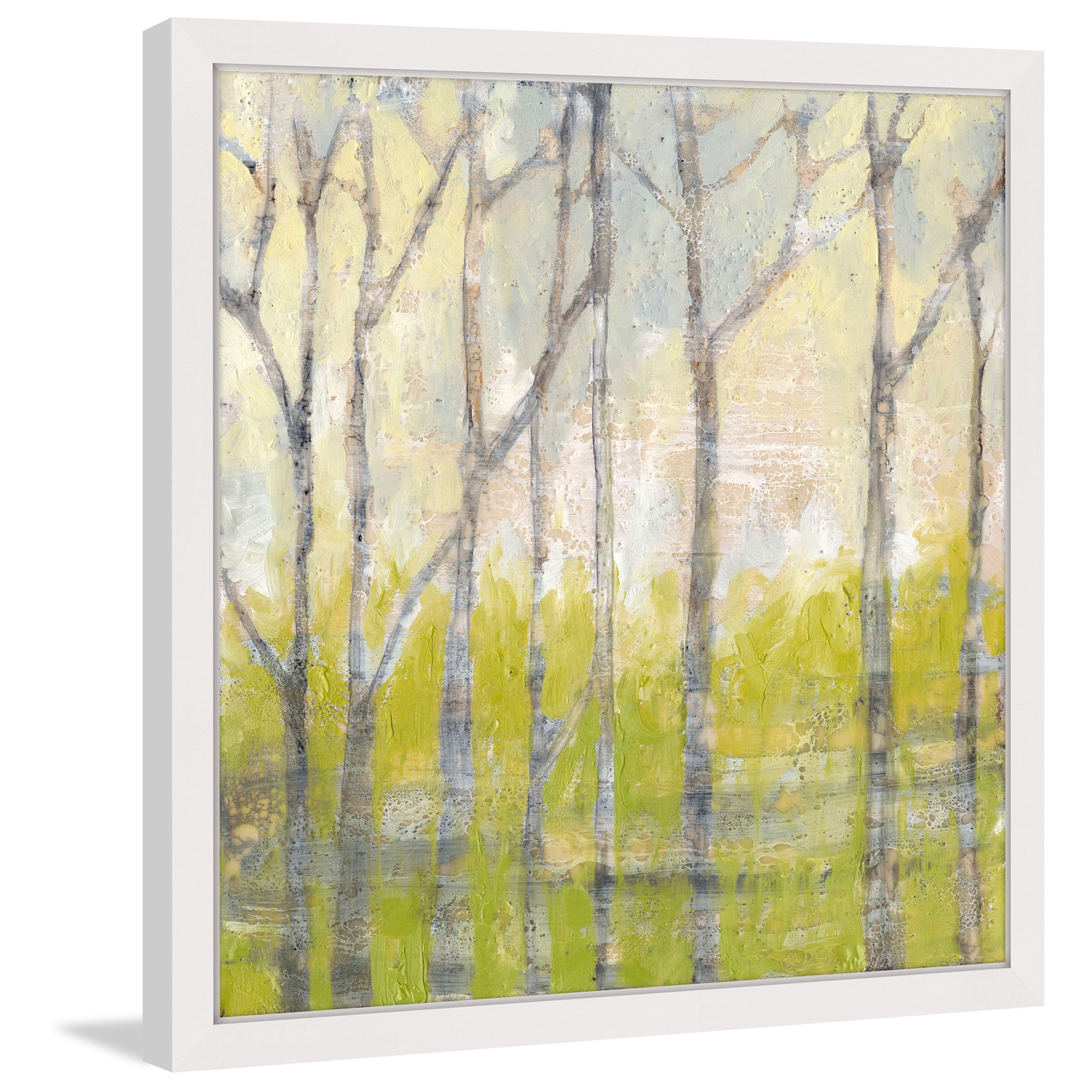 "Whispering Treeline II" Framed Painting Print