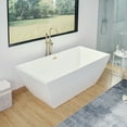 thumbnail image 6 of Vanity Art 67" X 32" Non-Slip Acrylic Freestanding Bathtub, 6 of 8