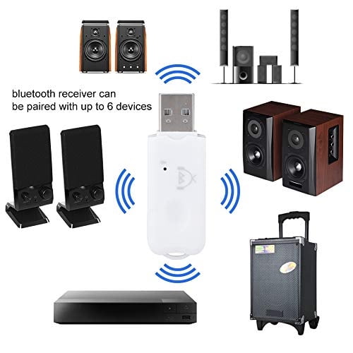 Zopsc Mini USB Receptor Bluetooth Audio A2DP Music Adaptador Inalámbri