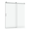 thumbnail image 6 of 56 to 60 in. W x 76 in. H Sliding Frameless Soft-Close Shower Door with Premium 3/8 Inch (10mm) Thick Tampered Glass in Brushed Nickel, 6 of 8