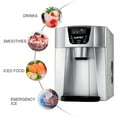 KUPPET 2 in 1 Countertop Ice Maker Water Dispenser, Ready in 6min, Produces 36 lbs Ice in 24