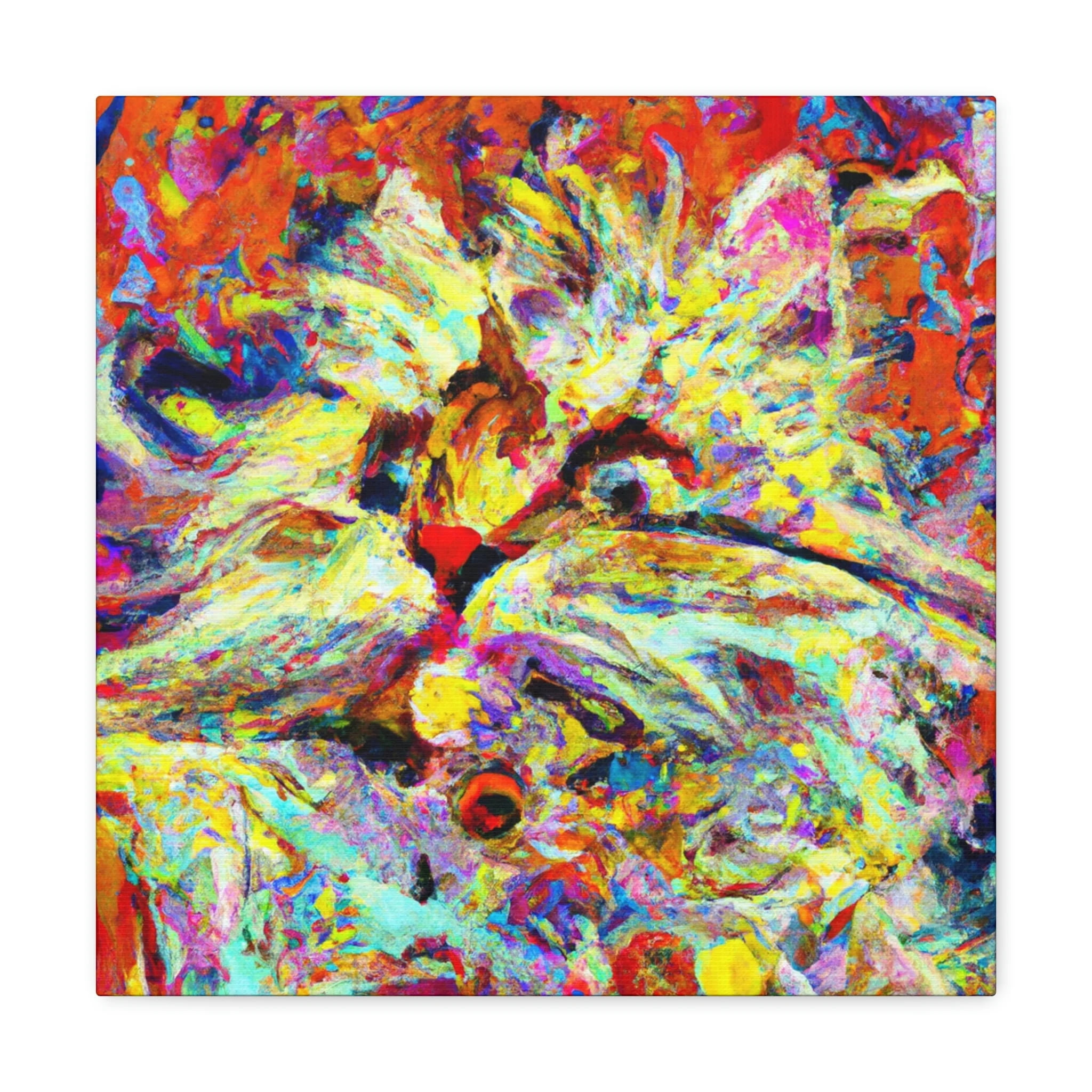 Persian Peacock Painting Canvas