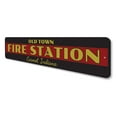 thumbnail image 4 of Old Town Fire Station Novelty Sign, Metal Wall Decor - 4x18 inches, 4 of 4