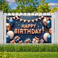 thumbnail image 5 of Colorful Theme Birthday Party Banner Gift Wraps Firework Design Balloon Background for Birthday Party Festive Occasion Celebration, 5 of 7