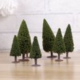 thumbnail image 3 of OUNONA 15Pcs 6/ 8/ 10 Christmas Tree, Miniature Pine Trees with Wood Base for Miniature Scenes Christmas Decoration DIY Crafts, 3 of 7
