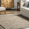 thumbnail image 2 of nuLOOM Cyndi Contemporary Jute Blend Area Rug, 8' x 10', Charcoal, 2 of 9