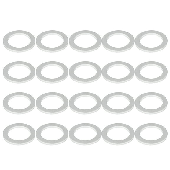 20pcs Durable M20 Silver Tone Oil Drain Plug Gaskets Replacement for Honda 90471-PX4-000