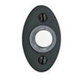 thumbnail image 1 of Baldwin 4852190 Bouton de Cloche Ovale - Noir, 1 of 1