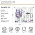 thumbnail image 2 of Purple Lavender Floral Kitchen Curtains Farmhouse Flower Bathroom Curtains Window Treatment Drapes Tier Plant Country Cafe Small Bedroom Short French Door Curtains 2 Panels 27.5x39 Inch, 2 of 6